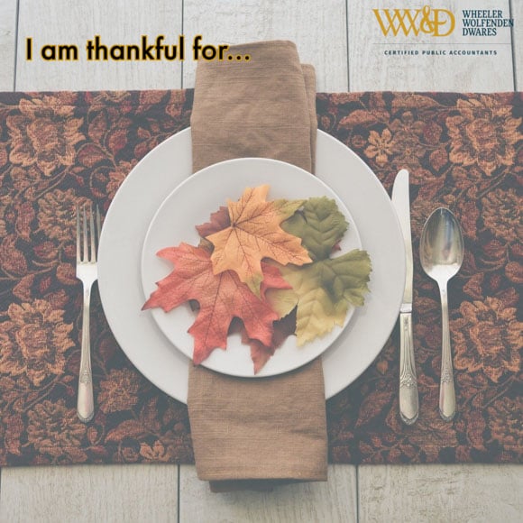 Thankful For... blank